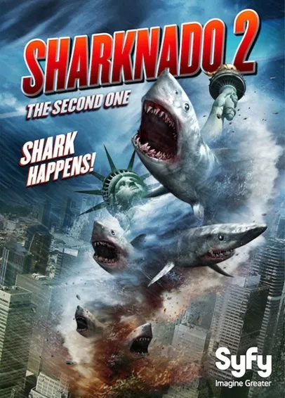 sharknado two the second one movie poster
