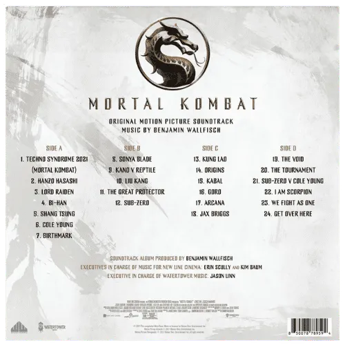 MORTAL KOMBAT soundtrack back