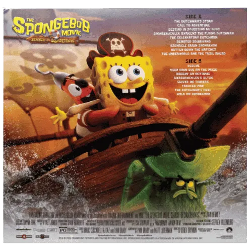 The SpongeBob Movie Search for SquarePants vinyl soundtrack back