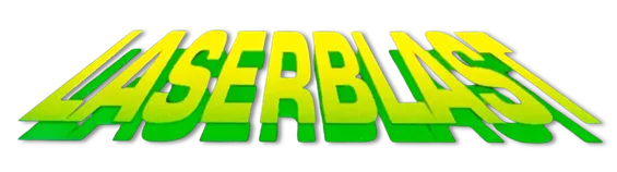 Laserblast logo title