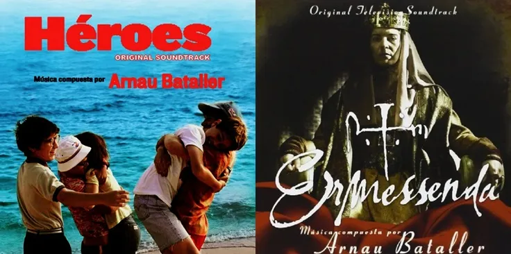 Portadas de las bandas sonoras de Arnau Bataller, Héroes y Ermessenda