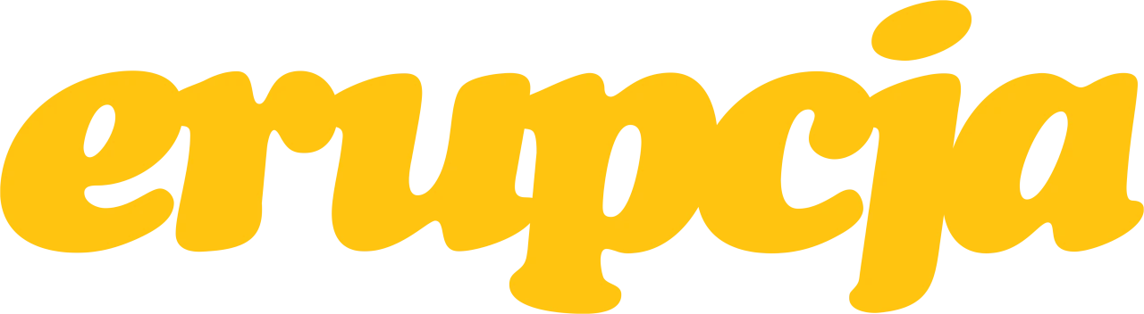 Erupcja logo title