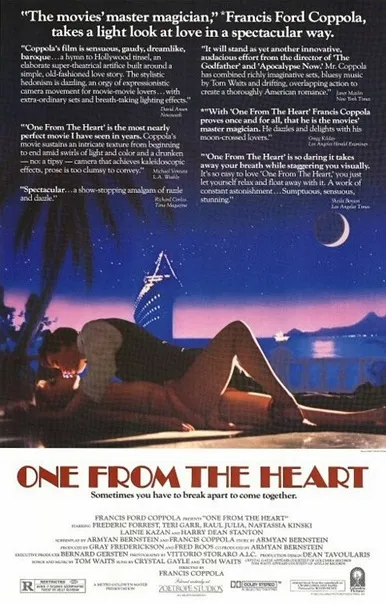 One From The Heart movie poster