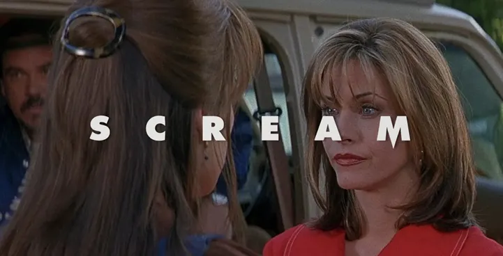 Scream Courtney Cox movie scene