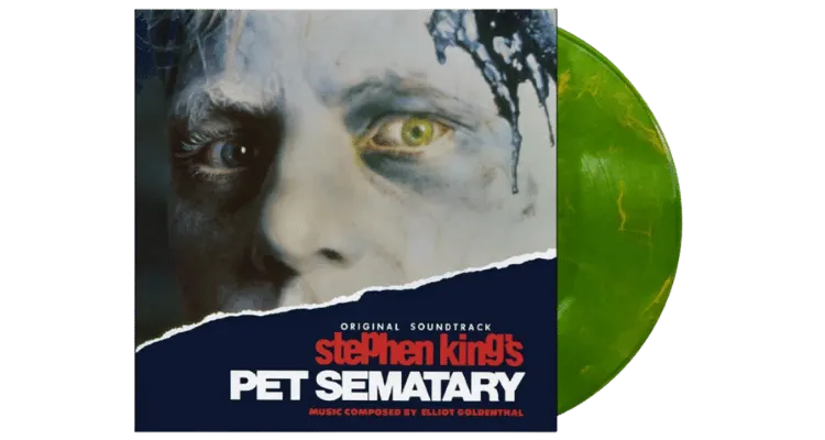 Stephen King's Pet Sematary soundtrack Neon Green with Orange Swirl