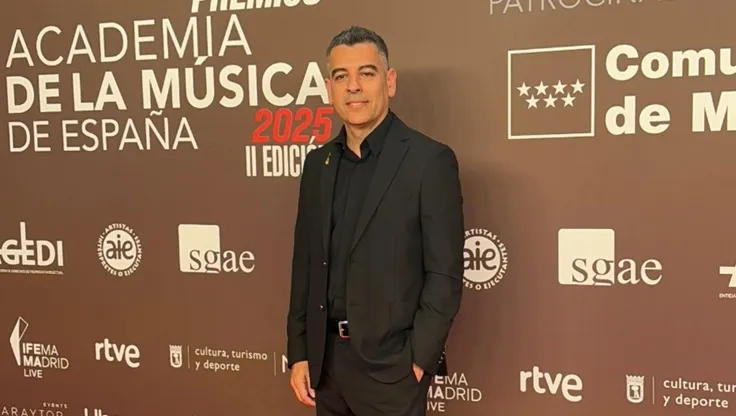 Arnau Bataller en los premios de la academia de musica de españa