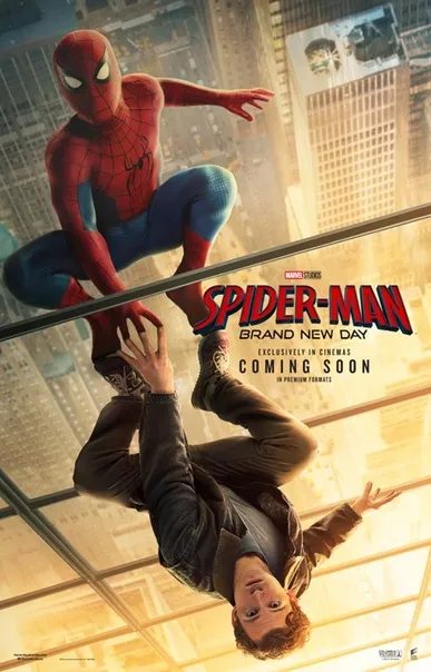 Cartel película spider-man brand new day