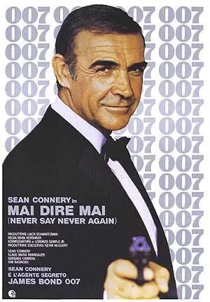 NEVER SAY NEVER AGAIN poster