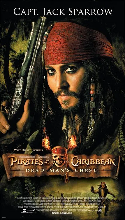Pirates of the Caribbean Dead Man's Chest johnny depp poster