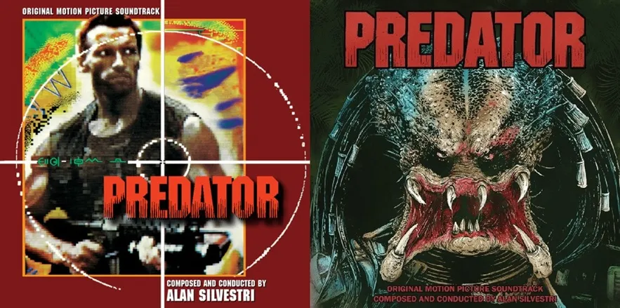 Ediciones en CD y vinilo de Predator con la banda sonora de Alan Silvestri