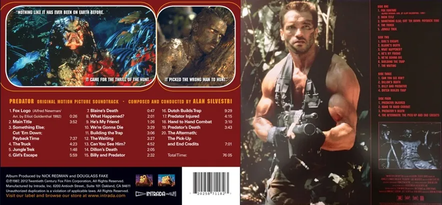Predator con Arnold Schwarzenegger y la banda sonora de Alan Silvestri