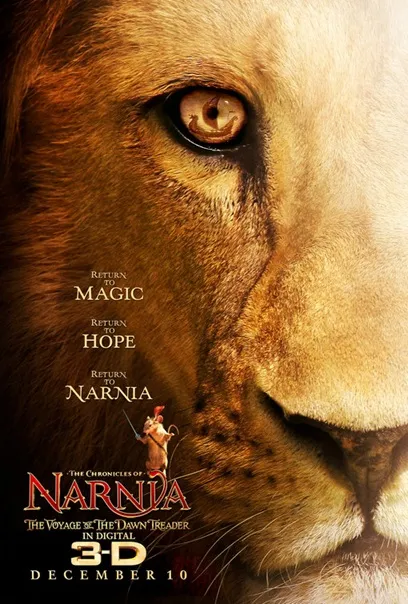 The Chronicles of Narnia The Voyage of the Dawn 3d poster
