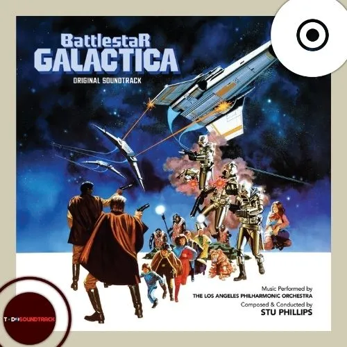 Battlestar Galactica Original Soundtrack Album Cover Stu Phillips