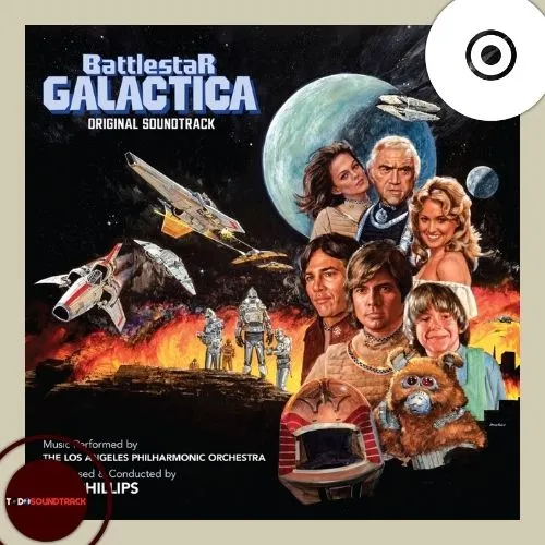 Battlestar Galactica Original Soundtrack Album Flipper Cover Stu Phillips
