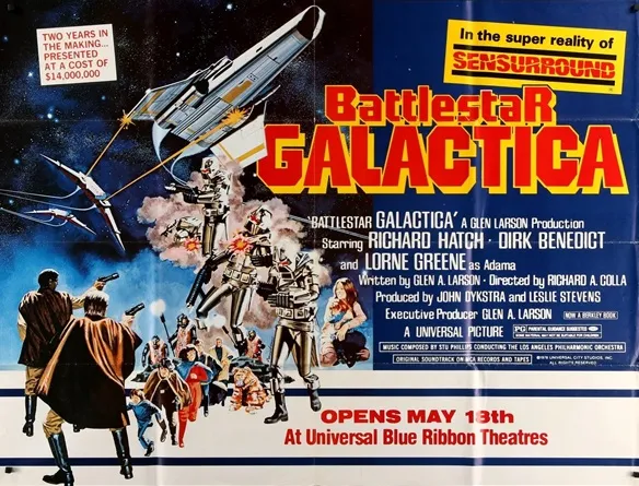 Battlestar Galactica quad movie poster